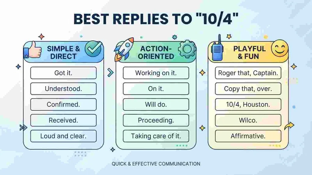 Best Replies to “10/4”