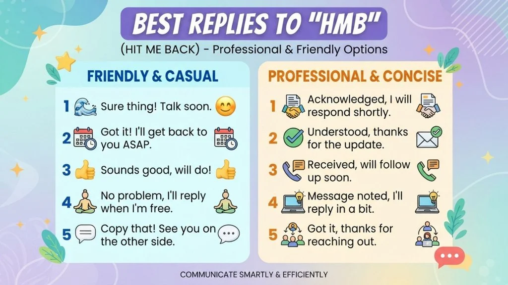 Best Replies to “HMB”