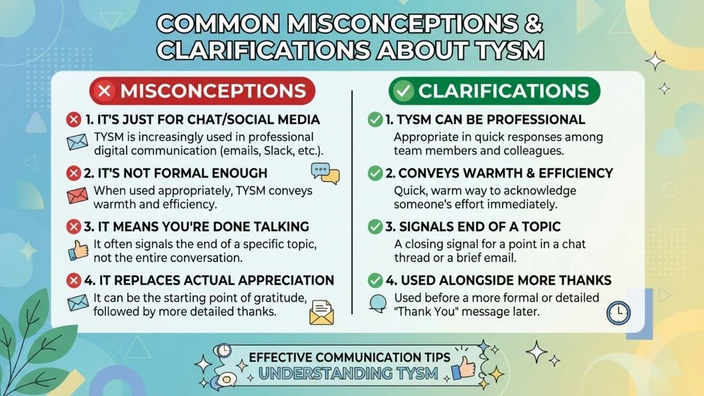 Common Misconceptions & Clarifications About TYSM