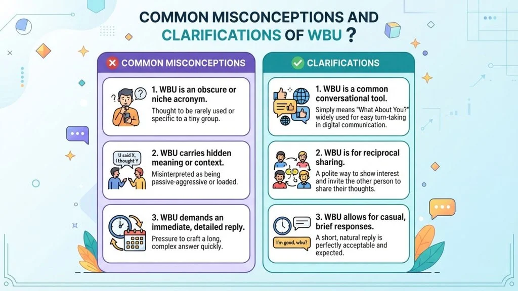Common Misconceptions and Clarifications of WBU ?