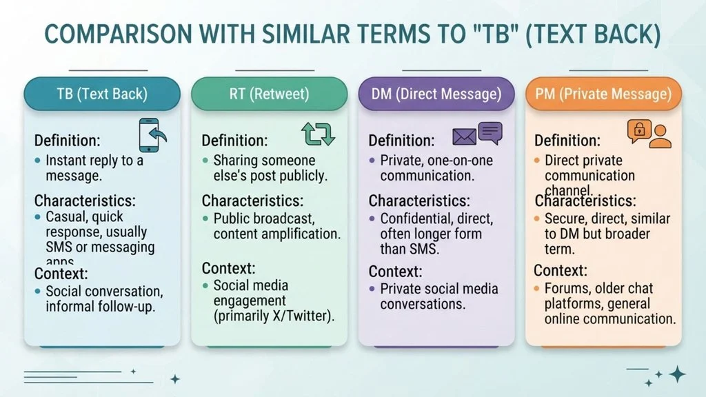 Comparison with Similar Terms of TB