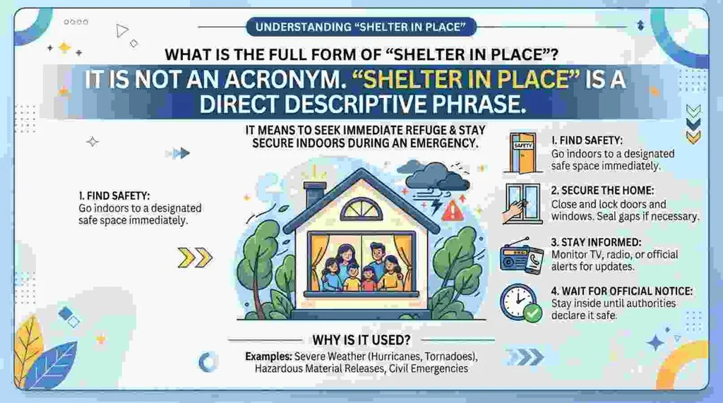 Full Form of “Shelter in Place”
