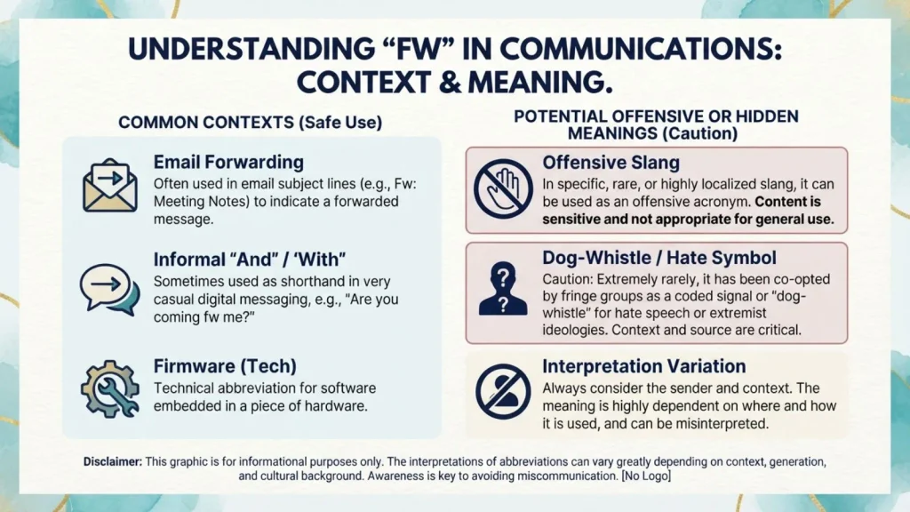 Hidden or Offensive Meanings of FW