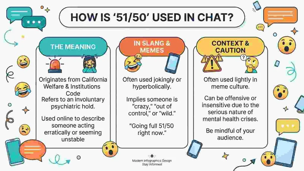 How Is “51/50” Used in Chat?