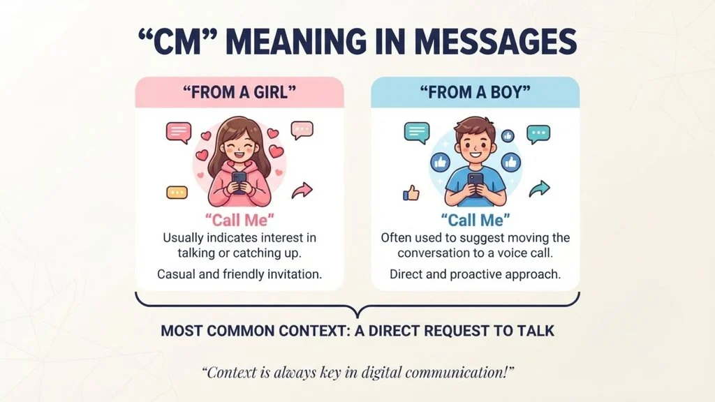 How Is “CM” Used in Chat?