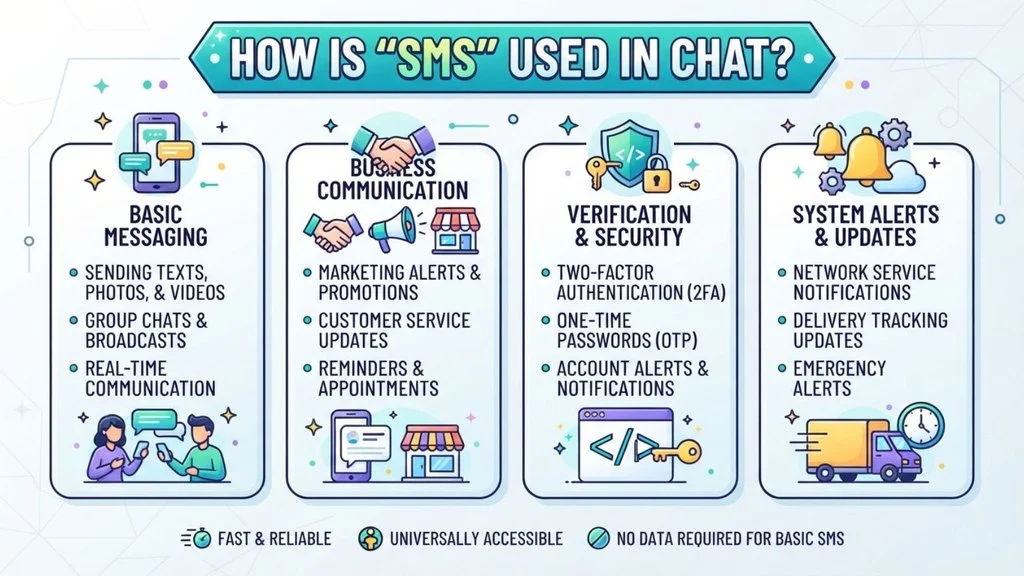 How Is “SMS” Used in Chat?