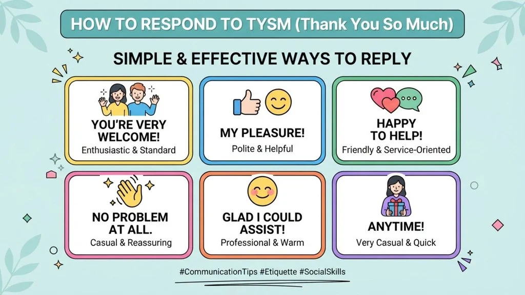 How to Respond to TYSM