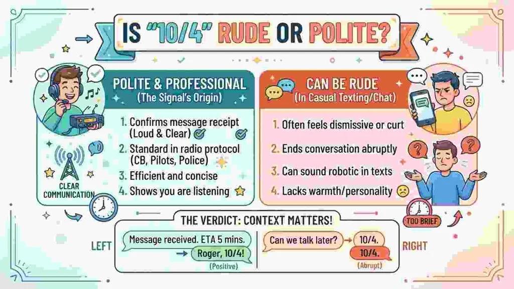 Is “10/4” Rude or Polite?