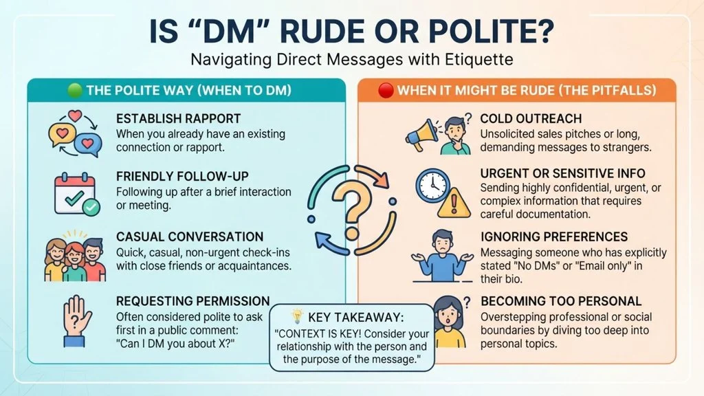 Is “DM” Rude or Polite?