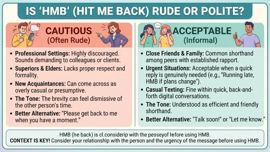 Is “HMB” Rude or Polite?