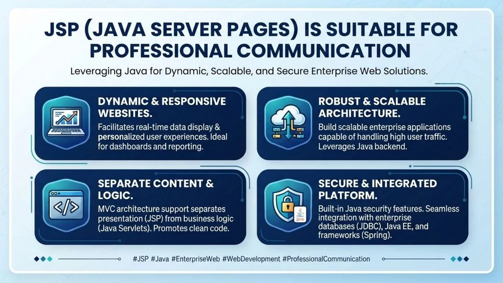 JSP is Suitable for Professional Communication