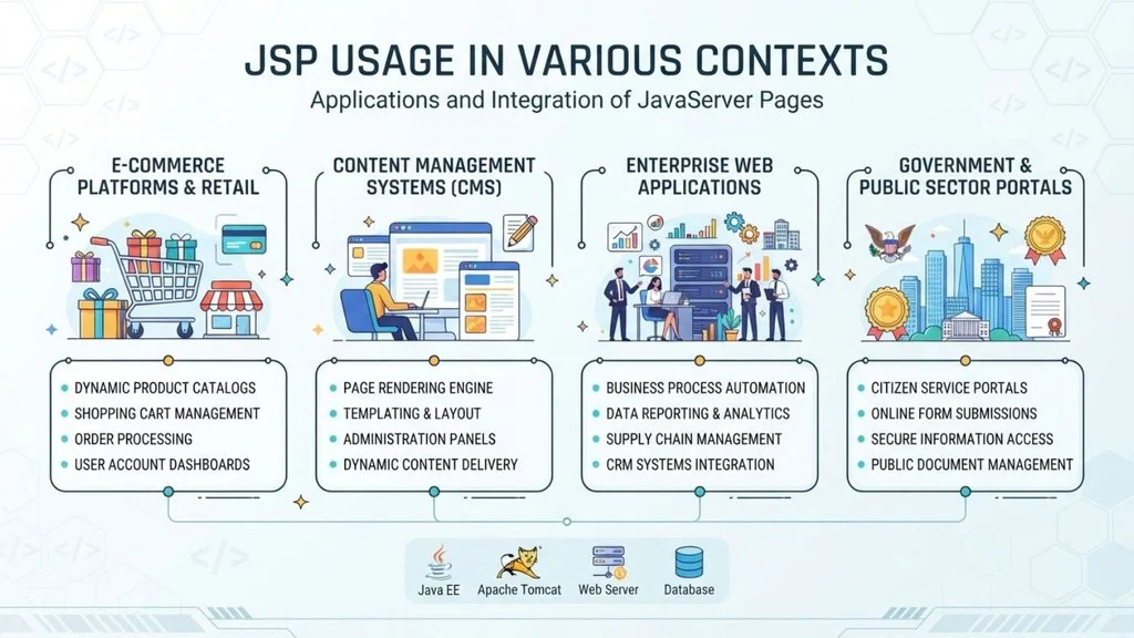 JSP Usage in Various Contexts