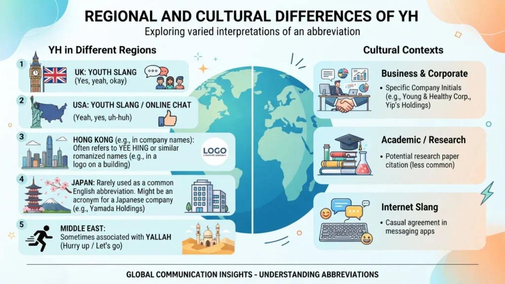 Regional or Cultural Differences of YH