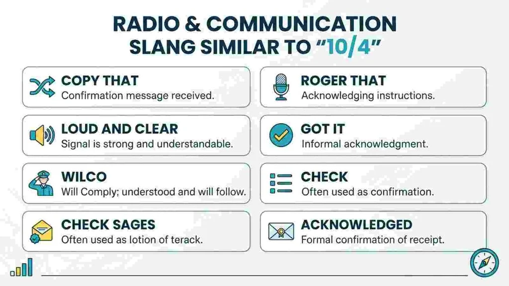 Similar Slang Words Like “10/4”