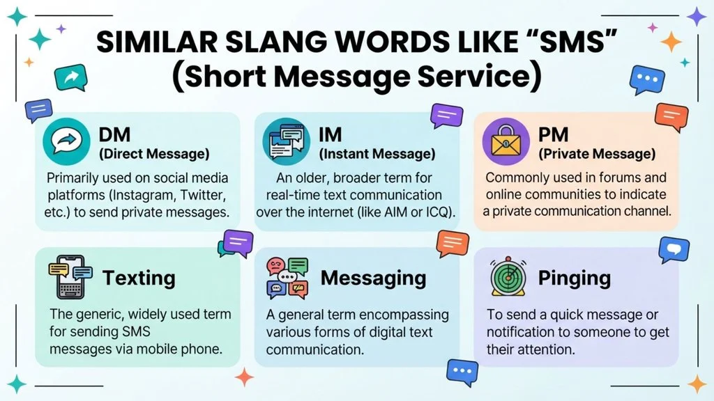 Similar Slang Words Like “SMS”