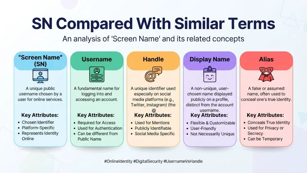 SN Compared With Similar Terms