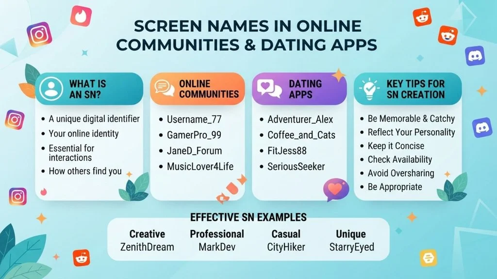 SN in Online Communities and Dating Apps