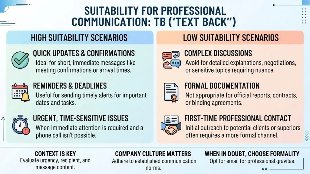 Suitability for Professional Communication of TB