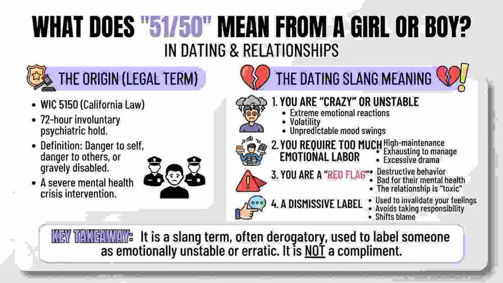 What Does “51/50” Mean From a Girl or Boy?