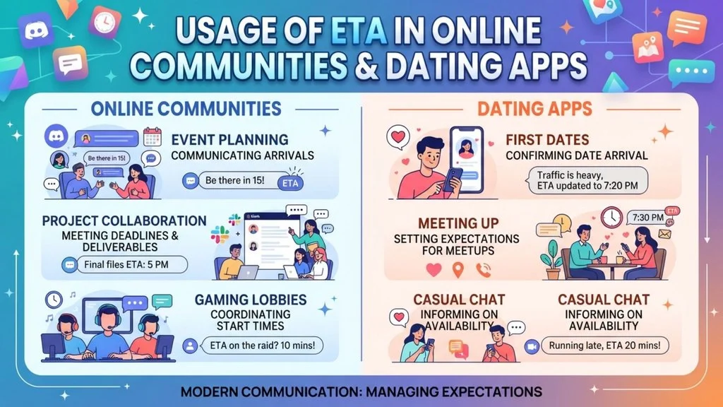 Usage of ETA in Online Communities & Dating Apps
