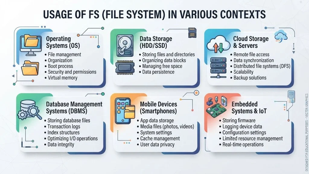 Usage of FS in Various Contexts
