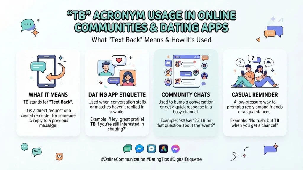 Usage of TB in Online Communities & Dating Apps