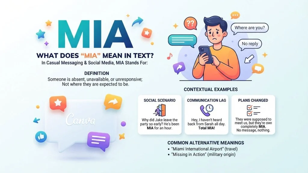 What Does “MIA” Mean in Text?