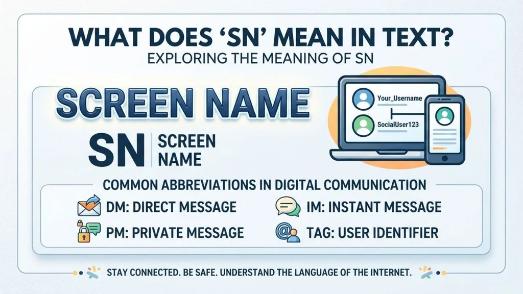 What Does SN Mean in Text?