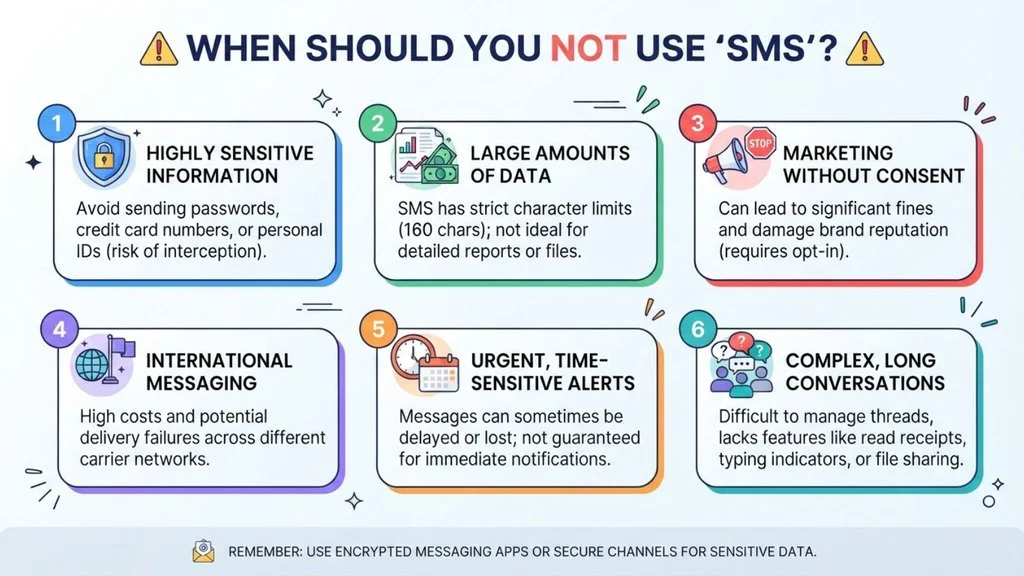 When Should You NOT Use “SMS”?