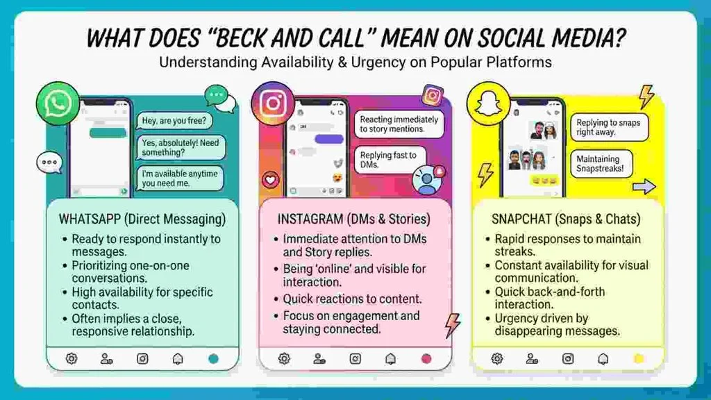 “Beck and Call” Meaning on WhatsApp, Instagram, and Snapchat