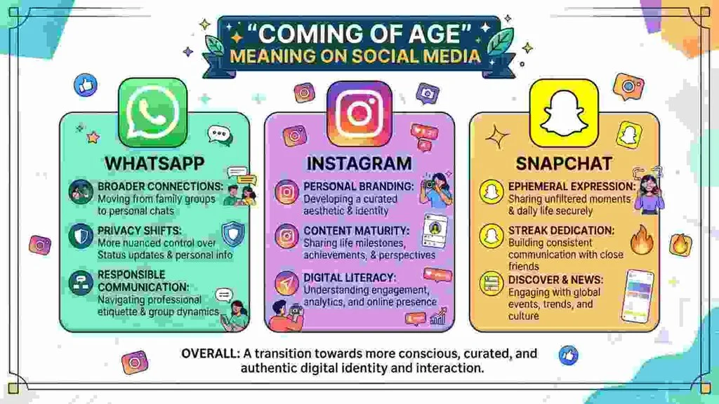 “Coming of Age” Meaning on WhatsApp, Instagram, and Snapchat