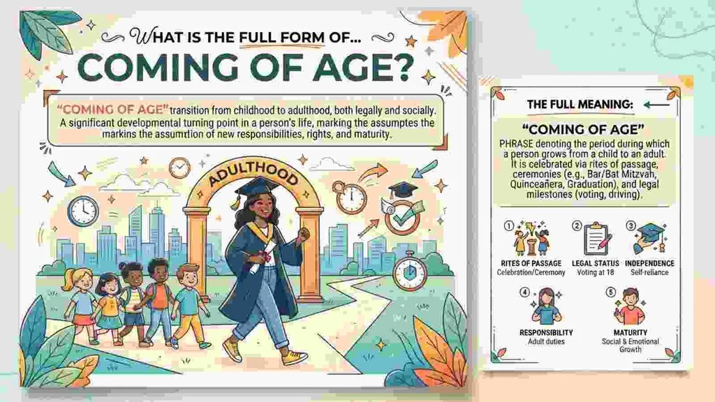 Full Form of “Coming of Age”