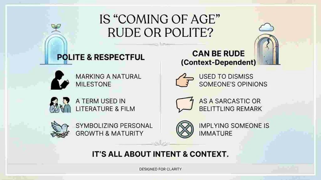 Is “Coming of Age” Rude or Polite?