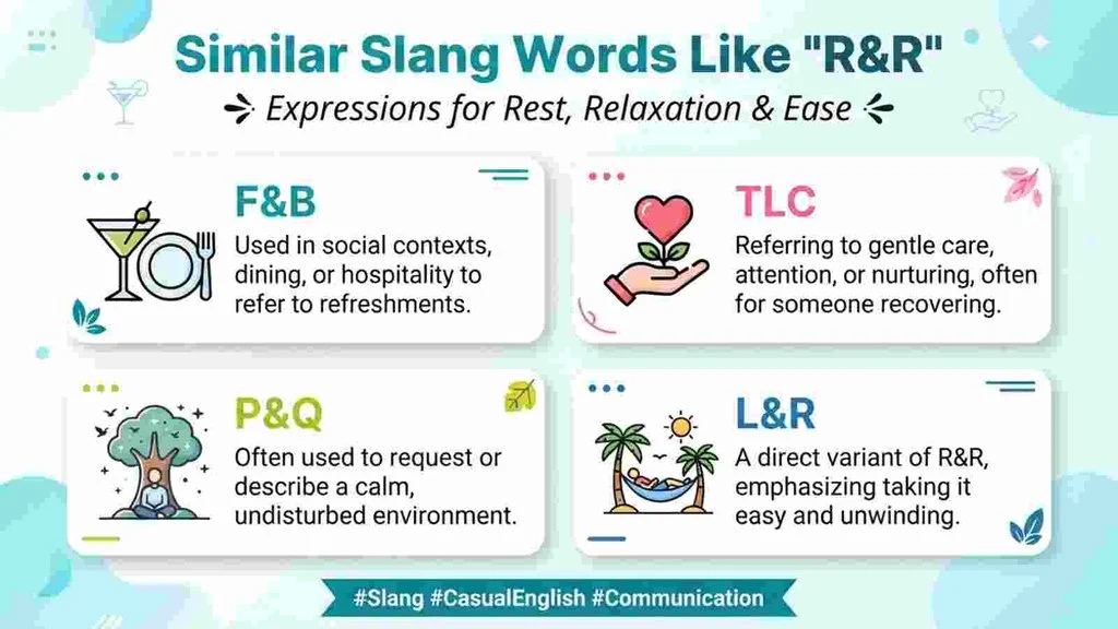 Similar Slang Words Like “R&R”
