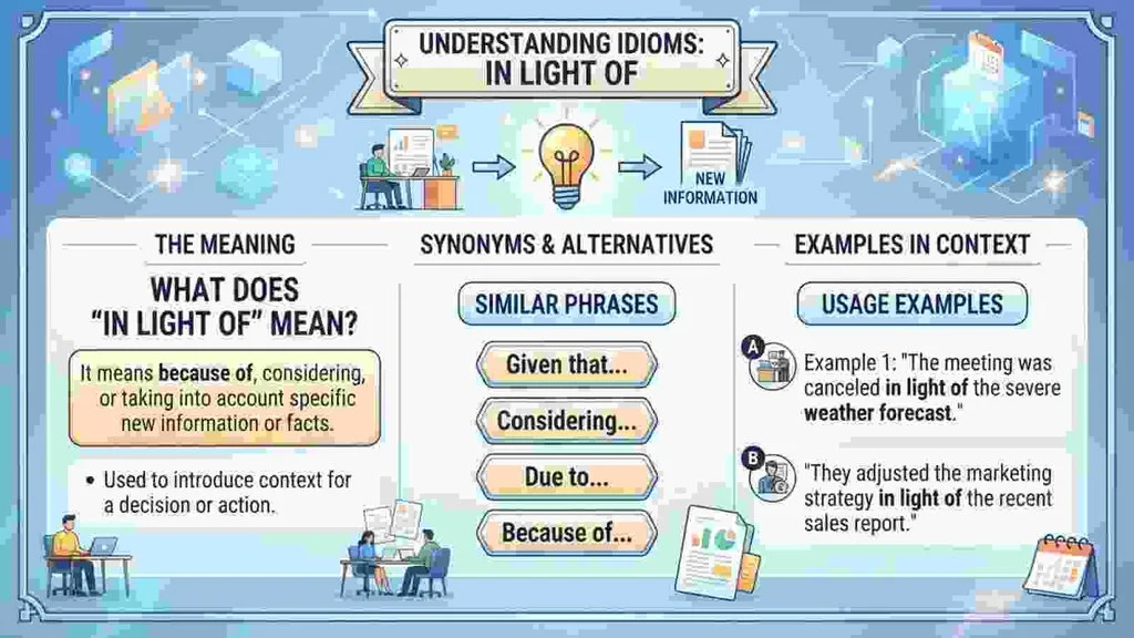 What Does “In Light Of” Mean in Text?