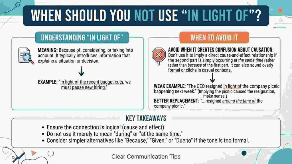 When Should You NOT Use “In Light Of”?