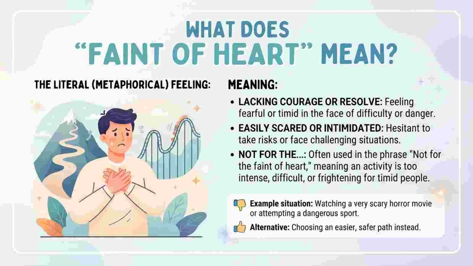 Faint of Heart Meaning