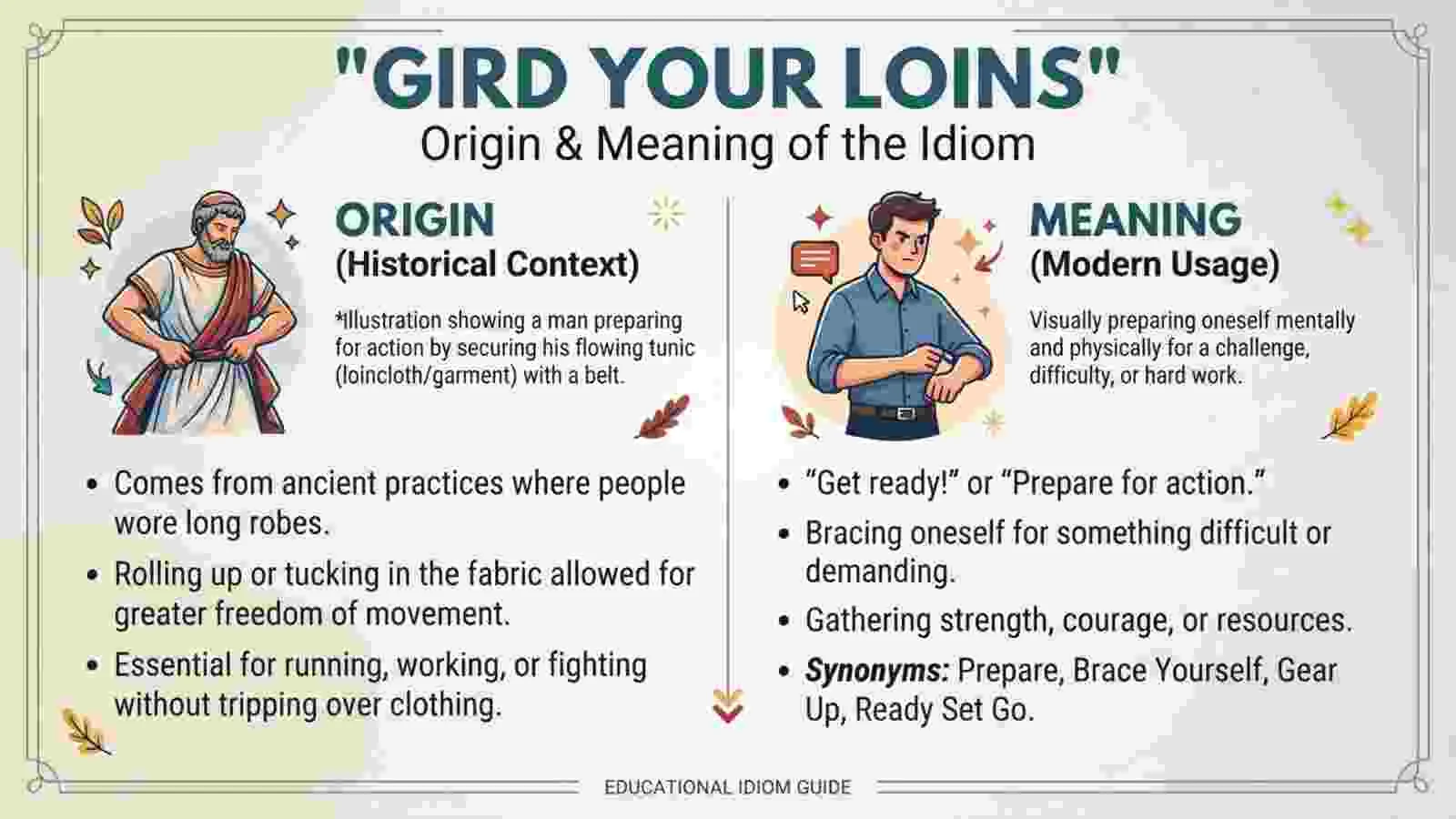 Gird Your Loins Meaning