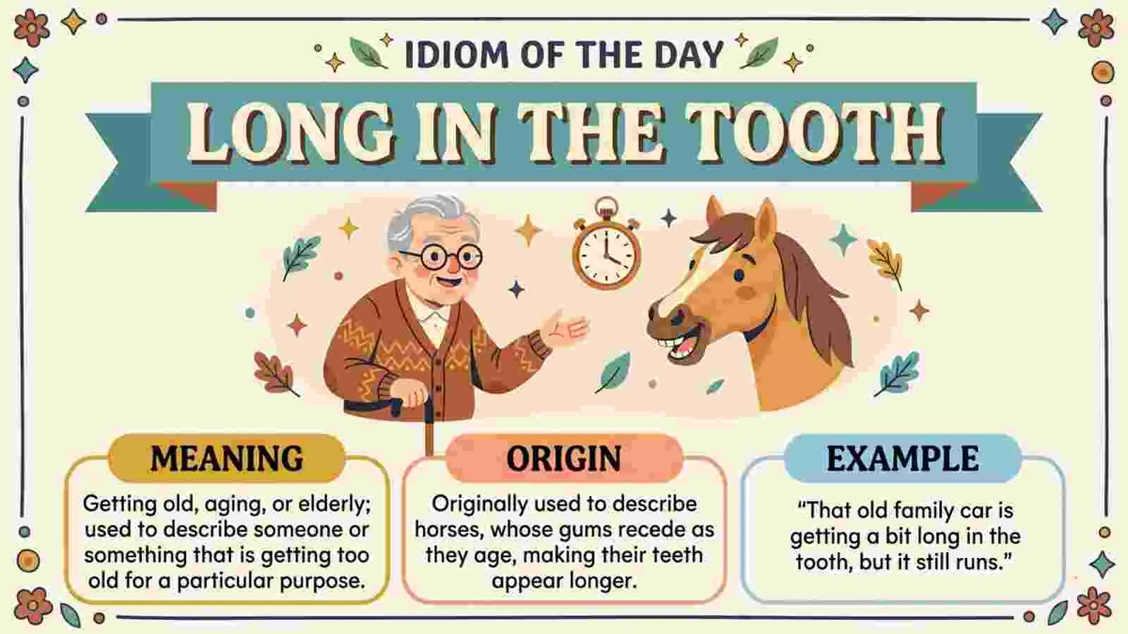 Long in the Tooth Meaning