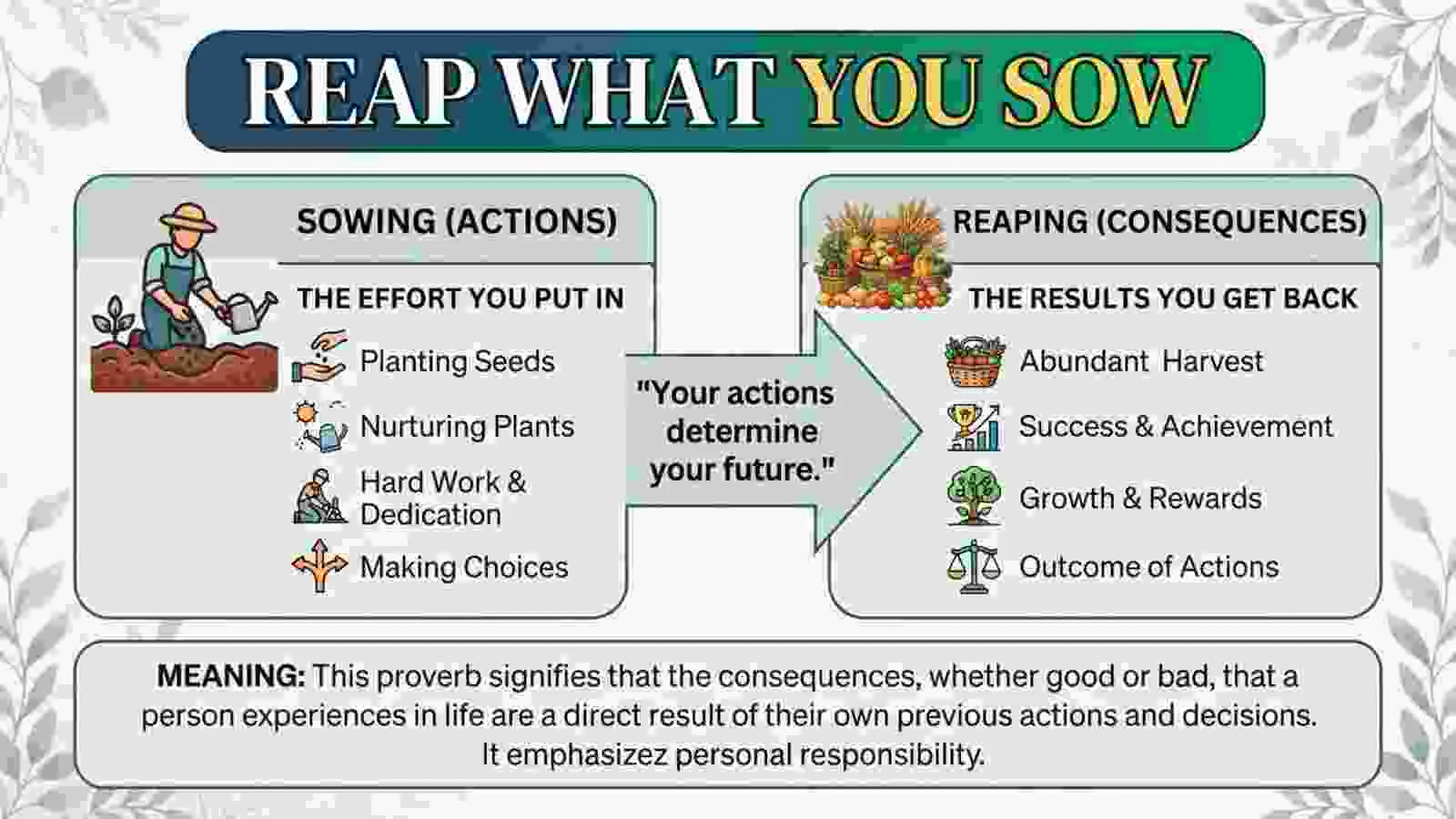 Reap What You Sow Meaning